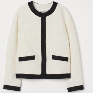 COPY - HM Black and White Boucle Jacket